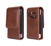 Borsa da Cintura per Cellulare da Uomo, Borsa Clip da Cintura Telefono in Pelle, Verticale Custodia Cintura Borsello per Cellulari Sacchetto Pelle Portafoglio Portatelefono per Sportivo Viaggio