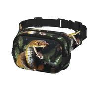 Borsa da cintura per donna e uomo, Borsa da cintura a forma di serpente cobra, con spallacci regolabili, borsa da viaggio a tracolla