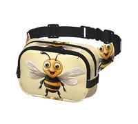 Borsa da cintura per donna e uomo, Borsa da cintura Honey Bee con spallacci regolabili, borsa da viaggio a tracolla