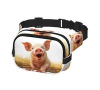 Borsa da cintura per donna e uomo, Borsa da cintura sorridente con spallacci regolabili, borsa da viaggio a tracolla