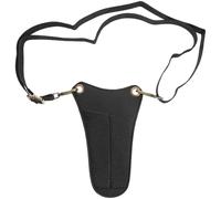 Borsa da Cintura per Forbici da Parrucchiere in Cuoio Nero | Porta Strumenti Multifunzione, Portatile e Pratico, per Pettine e Forbici, Sempre a Portata di Mano