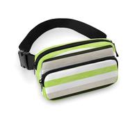 Borsa da cintura portatile da uomo, alla moda con tracolla regolabile e bandiera dell'orgoglio Agender