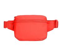 Borsa da cintura regolabile multiuso versatile con tasche multiple per attività all'aperto e pendolarismo durevole borsa a tracolla per escursionismo all'aperto, Rosso, Taglia unica