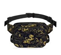 Borsa da cintura Totem Golden Loong, Borsa da cintura impermeabile, borsa a tracolla per donna e uomo, regali per le feste