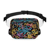 Borsa da cintura Twisted Octopus, Borsa da cintura impermeabile, borsa a tracolla per donna e uomo, regali per le feste