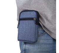 Borsa da Cintura Uomo per Cellulare, Piccola Custodia a Sacchetto per Smartphone, 6.3" Borse e Borsetta Piccolo Cellulare Borsa Sacchetto Pochette Waist Belt Bag Holster con Tasca Zipper Moschettone