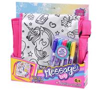 Borsa da colorare con unicorni e pennarelli