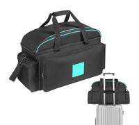 Borsa da concerto con file di cavo - Custodia per organizer per cavi audio, borsa per utility imbottita per tour | Stoccaggio portatile per musicisti, custode, filo con cerniera, tote, verde, Se