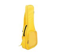 Borsa da concerto in cotone Oxford da 23 pollici per ukulele piccola chitarra borsa impermeabile con tasca laterale trasparente 23 pollici Oxfordcloth ukulele piccola chitarra cotone Gig Bag Container
