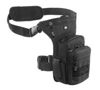 PENTAGON Marsupio cosciale uomo donna militare MAX -S 2.0 (Taglia Unica, Black)