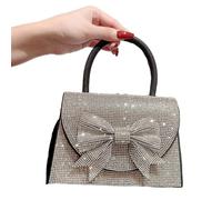 Borsa Da Da Donna Con Glitter Elegante Scatola Nodi Elegante Borsa Decorata Diamanti Aggiungi Stile Alle Feste Matrimonio E Ai Balli Sulla Spalla