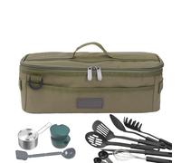 Borsa da da negozio: progettata per proteggere e organizzare, questa borsa multiuso è una borsa da viaggio portatile con tasca in rete in tessuto Pixford - Camping Travel Cooking Utensil