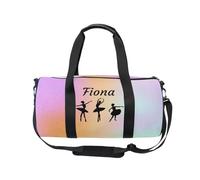 Borsa da danza personalizzata per ragazza, borsa da sport multicolore luminosa astratta, borsa da sport, borsa da w nd, borsa da viaggio, borsa da ginnastica