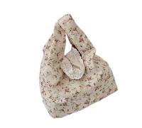 Borsa Da Decorata Con Fiori Dal Design A Nodo Interni Spaziosi Per Viaggi O Lavoro Borsa Da Trasporto Multiuso Stampa Floreale