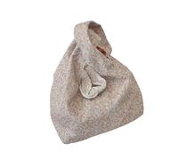 Borsa Da Decorata Con Fiori Dal Design A Nodo Interni Spaziosi Per Viaggi O Lavoro Borsa Riutilizzabile Motivo Floreale Alla