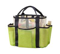 Borsa da doccia a doppio strato organizer portatile da bagno per viaggi, palestra, campeggio, spiaggia, doccia, articoli da toeletta da viaggio, nuoto, articoli da toeletta, Verde chiaro, One Size
