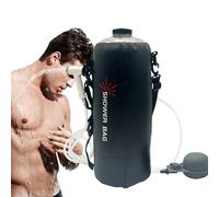 Borsa da doccia da campeggio - Borsa da doccia portatile pieghevole, kit di strumenti di riscaldamento solare 12 l | kit di riscaldamento ad acqua solare esterna, teste di tubo rimovibile per la testa