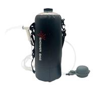 Borsa da doccia da campeggio, pieghevole, portatile, kit di attrezzi da 12 l, con tubo rimovibile e soffione intercambiabile, per escursioni, spiaggia, escursionismo, nuoto