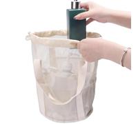 Borsa da doccia in rete - 3 scomparti ad asciugatura rapida | Borsa da bagno in rete ad asciugatura rapida, organizer resistente all'acqua | Palestra Vacanze Spiaggia Piscina | Campo estivo