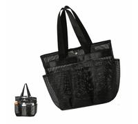 Borsa da Doccia Pieghevole Portatile Cestino per Doccia Grande in Rete con 6 Tasche Organizer Multifunzione Con Maniglia per Dormitori Palestra Nuoto