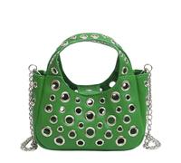 Borsa Da Donna A Tracolla Creativa Rivetti Cavi Spalla In Pelle PU A Catena A Per Tutti I Giorni Creativa Per Donna A Con Rivetti Vuoti A