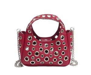 Borsa Da Donna A Tracolla Creativa Rivetti Cavi Spalla In Pelle PU A Catena A Per Tutti I Giorni Creativa Per Donna A Con Rivetti Vuoti A