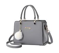 Borsa da donna alla moda borsa da donna borsa a tracolla borsa in pelle per borse da donna ciondoli per borse, Grigio, Taglia unica