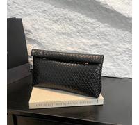 Borsa da donna alla moda di colore unito, con grande capacità, chiusura magnetica a ribalta, borsa quadrata piccola, motivo coccodrillo, borsa versatile per cene, viaggi e shopping Motivo strutturatoP