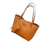 Borsa da donna alla moda di grande capacità a mano for spostamenti quotidiani in grana ondulata Due pezzi Per Matrimoni e Balli di Fine Anno(Color1)