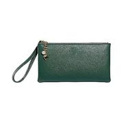 Borsa da donna alla moda in ecopelle con cerniera tinta unita borsa ascellare pochette borsa cosmetica