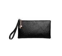 Borsa da donna alla moda in ecopelle con cerniera tinta unita borsa ascellare pochette borsa cosmetica