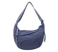 Borsa da donna alla moda per ravioli multi-tasche borsa a tracolla alla moda borsa a tracolla a mezzaluna grande capacità tracolla regolabile semplice borsa a tracolla, Blu, 320x110x210mm