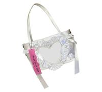 Borsa da donna Bella Itabag Stile Giapponese Borsa a Tracolla Studenti Scuola Dolci Fiocchi Spalla Per Pin Display Stili Giapponesi Itabag Bella Spalla Dolci Fiocchi Crossbody Ascella, bianco, One