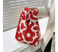 Borsa da donna, borsa a mano, borsa a motivi a blocchi di colore, borsa all'uncinetto, 1/3/6 pezzi, mini borse all'uncinetto, borsa a mano, borsa a motivo floreale, lavorazione a maglia e all'uncinett