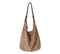 Borsa da donna Borsa a tracolla di grande capacità leopardi ascella maniglia superiore borsa all-matching ascella per scuola lavoro donna leopardo spalla grande capacità ascella borsa con manico