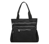 Borsa da donna casual multi tasca con cerniera borsa in nylon borsa portaoggetti The Teacher Tote, Nero , Taglia unica