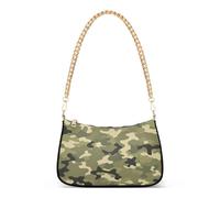 Borsa da donna classica mimetica verde oliva Hobo Party borsa da donna semplice borsa a tracolla da donna stampa chiusura con cerniera