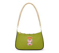 Borsa da donna con bandiera della provincia di Granada, borsa a tracolla con luna, chiusura a cerniera estetica