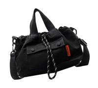 Borsa da donna con coulisse Borsa a tracolla Semplice Borsa a tracolla Secchio Stile coreano Messaggeri per le donne di tutti i giorni Stili coreani Spalla Coulisse Crossbody, Nero , One Size