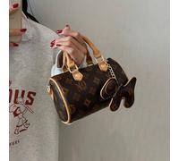 Borsa da donna di alta qualità, nuova borsa a tracolla multifunzionale con cerniera rotonda, borsa Boston in pelle scamosciata PU, perfetta per gli outfit autunnali delle donne Tagli UnicaModello mono