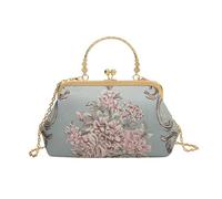 Borsa da donna di lusso sera con morsetto alla moda a mano cheongsam in seta retrò a tracolla polso Per Cene Formali(C Shoulder Bag)