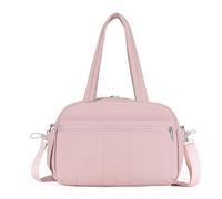 Borsa da donna impermeabile grande borsa buffer borsa sportiva bagaglio a mano per viaggi e allenamento, Colore: rosa., 400*280*190mm, Tendenze