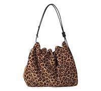 Borsa da donna in finta pelle scamosciata, con manico superiore, design | Borse a mezzaluna retrò di grande capacità con la chiusura lampo per il lavoro di viaggio