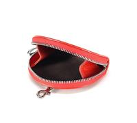Borsa da donna in pelle di nicchia borsa per cambio borsa piccola e squisita borsa per monete mini portafoglio certificato sacchetto di stoccaggio, Rosso, Semplice