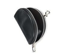 Borsa da donna in pelle di nicchia borsa per cambio borsa piccola e squisita borsa per monete mini portafoglio certificato sacchetto di stoccaggio, nero, Semplice