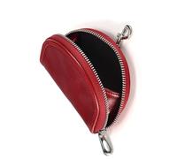 Borsa da donna in pelle di nicchia borsa per cambio borsa piccola e squisita borsa per monete mini portafoglio certificato sacchetto di stoccaggio, Cremisi, Semplice