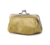 Borsa da donna in pelle in stile vintage con bocca dorata: elegante borsa semplice portatile, mini borsa decorativa di fascia alta, Verde frutta., Stile retrò