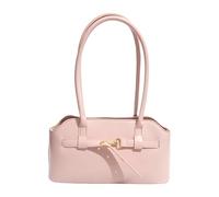 Borsa da donna in pelle PU elegante sotto le ascelle chiusura con cerniera lunga maniglia superiore borse a tracolla dolce borsa fresca borsa per pendolarismo quotidiano borsa da lavoro, rosa, Medium