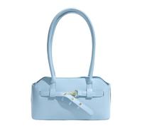 Borsa da donna in pelle PU elegante sotto le ascelle chiusura con cerniera lunga maniglia superiore borse a tracolla dolce borsa fresca borsa per pendolarismo quotidiano borsa da lavoro, blu cielo
