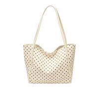 Borsa da donna in pelle PU versatile borsa ascellare grande capacità per il tempo libero Y2k Tote Bags multiuso casual tote borsa da viaggio lavoro borse per lo shopping, Beige, Medium